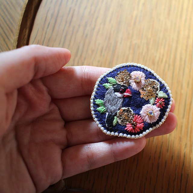 刺繍ブローチ Sakura - その他