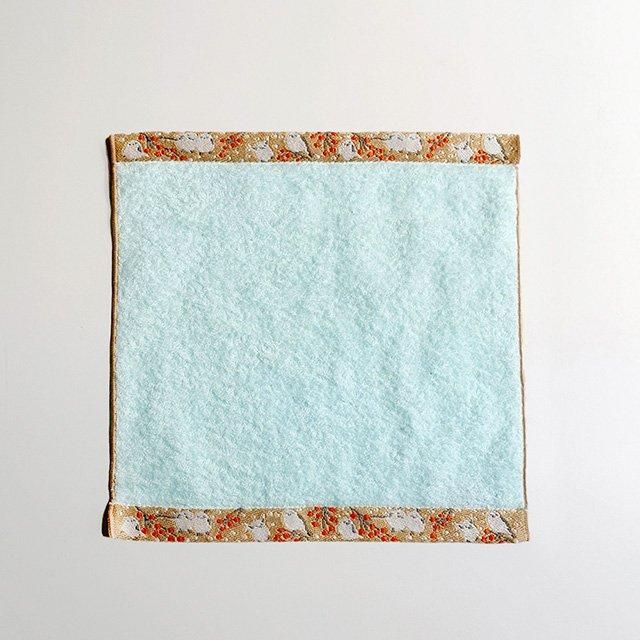 【未使用】　トリコ　ハンカチ タオルハンカチ / トリコ / シマエナガ(木の実)」小鳥の縁取りつき