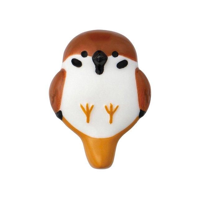 とまり木箸置き（食器） / スズメ」お箸が止まり木に見える小鳥
