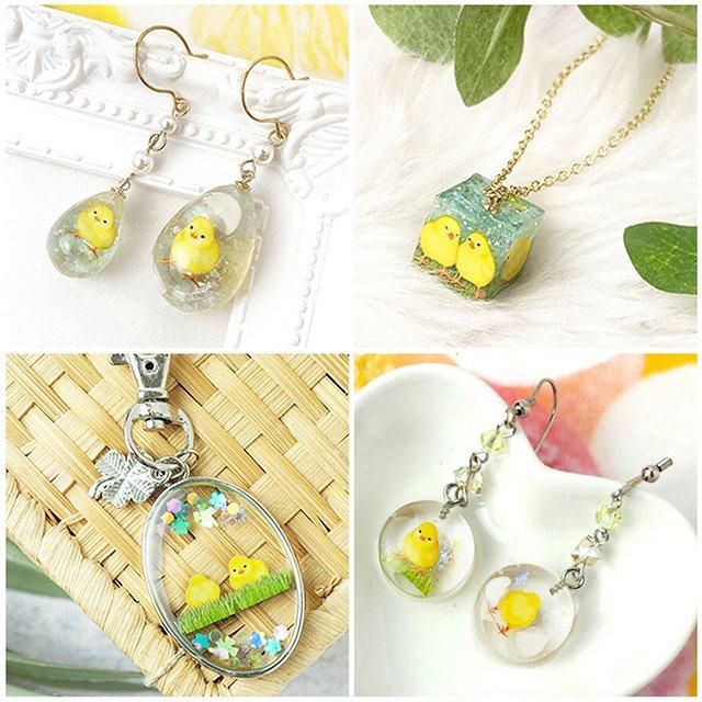 UVレジン用シールパーツ / ひよこ / レジンクラブ」ヒヨコのレジン封入