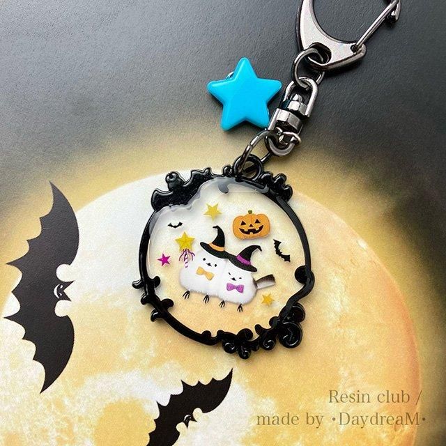 UVレジン用シールパーツ / シマエナガ ハロウィンVer. / レジン