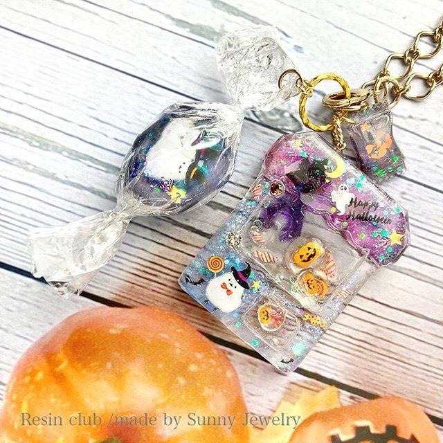 UVレジン用シールパーツ / シマエナガ ハロウィンVer. / レジンクラブ