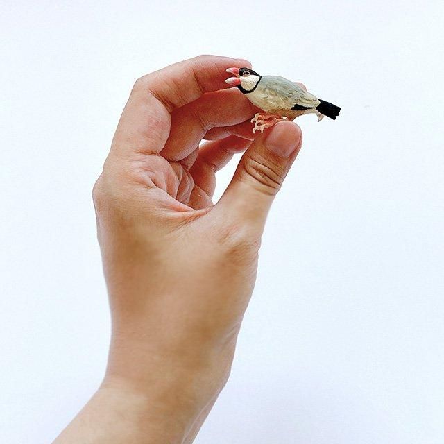 極美品  小鳥 麦 ブローチ #250 925 付属品完備 sasakihitomi/小鳥とパールのブローチペンダント -ブローチと