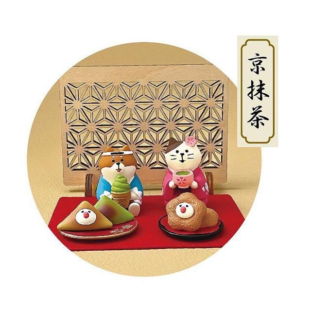 ミニチュア　concombre【戌だるま・鳩三宝・文鳥門松・扇の敷物】 蕎麦ぼうろ文鳥 / 京都」文鳥スイーツミニチュア / 和菓子 / 秋
