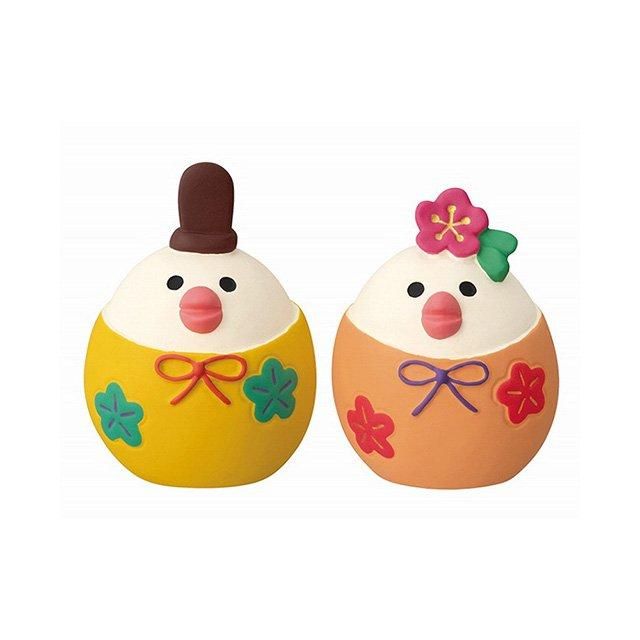 コンコンブル　文鳥　ひな祭り　 お正月　concombre　雛人形 2020SS春夏新作 DECOLE デコレひな祭り・桜 concombre