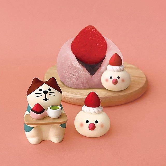 お一人様1点限り】「文鳥いちご大福」文鳥スイーツミニチュア / 和菓子