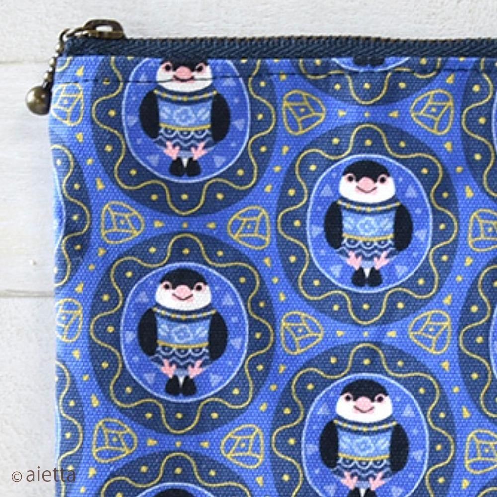 MARI❤チンアナゴ❤フラットポーチ❤ハンドメイド フラットポーチ（大きいサイズ） / まんまるたまご：文鳥