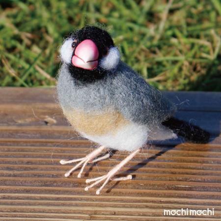 羊毛フェルト シマエナガさんと植木 ハンドメイド インコ 羊毛フェルト シマエナガさんと植木 ハンドメイド インコ（鳥