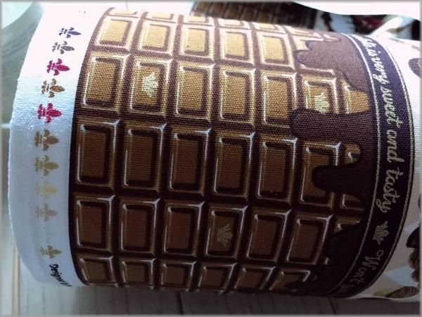 オックス 生地】チョコレートボーダー*生成り*11A① - 生地通販