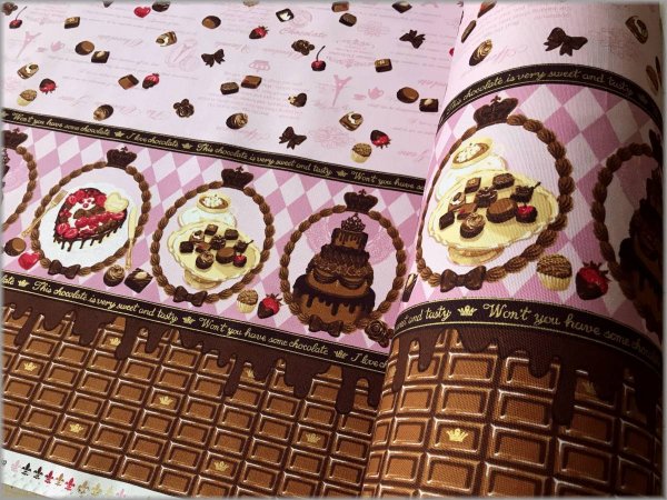 オックス　板チョコレート柄　3m