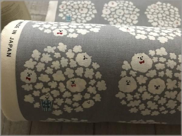 10キャンバス 生地 ポップコーン 犬 いぬ Gray 15a 生地通販 マーブルマーケット 10キャンバス 生地 ポップコーン 犬 いぬ Gray 15a 生地通販 マーブルマーケット