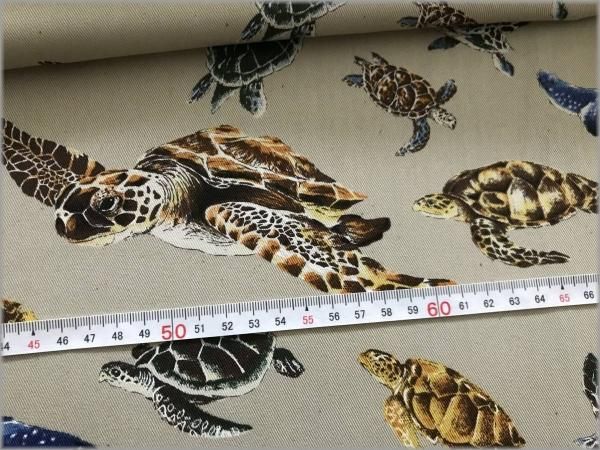 ツイル 生地】ウミガメ*海亀*かめ*grege*6A - 生地通販 マーブル