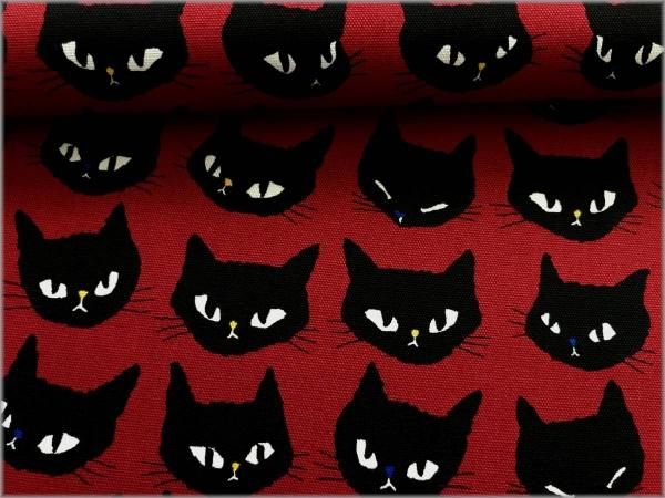 オーダー用パネル生地　猫パネル　赤ニット オーダー用パネル生地 猫パネル 赤ニット オーダー用パネル生地 猫