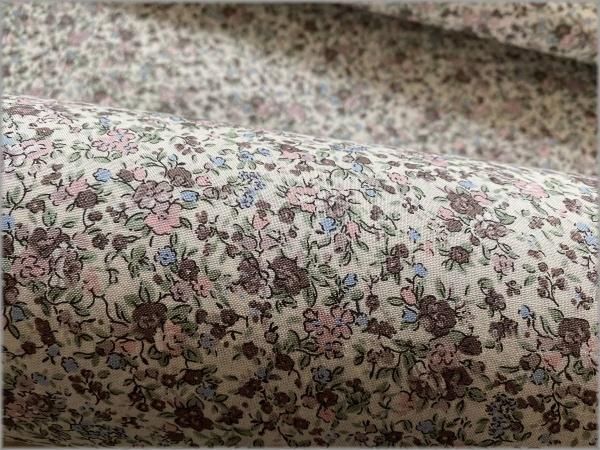 スケア 生地 ボタニカルフラワー 小花柄 Ivory Brown 1b 生地通販 マーブルマーケット スケア 生地 ボタニカルフラワー 小花柄 Ivory Brown 1b 生地通販 マーブルマーケット