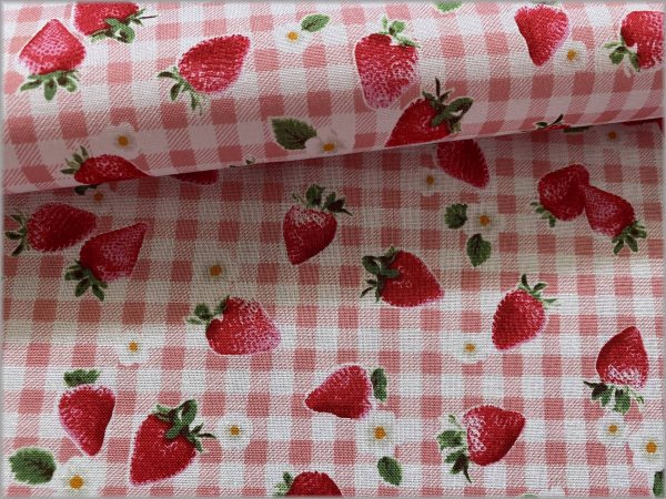 予約受付中】 苺 strawberry cotton 生地 - 生地/糸 - www.indiashopps.com