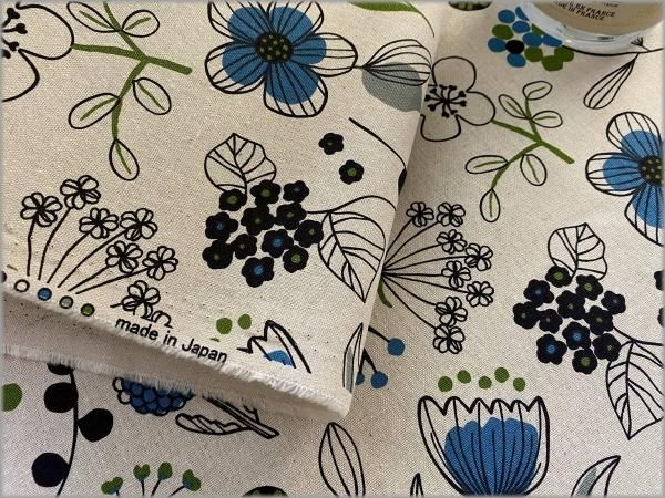 綿麻キャンバス 生地】草花*ボタニカルプリント*linen*2A - 生地通販 マーブルマーケット 綿麻キャンバス 生地】草花*ボタニカルプリント*linen*2A - 生地通販 マーブルマーケット