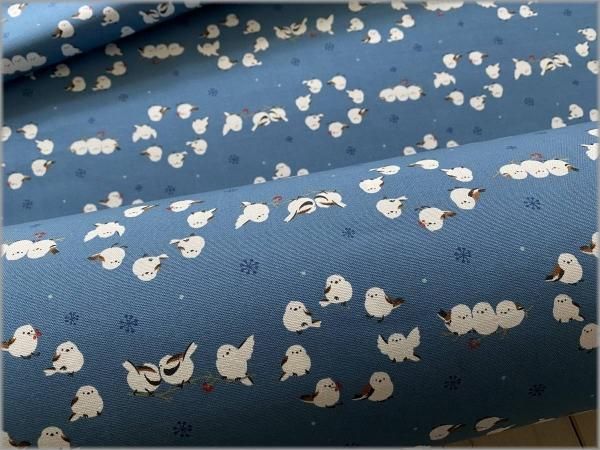 もも＆まりん　かわいい小鳥パネル生地 楽天市場】（完売しました）オックス 生地 おやこ シマエナガ