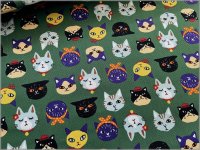 ڥå ϡۥͥ ǭ lovely cats  green A4
