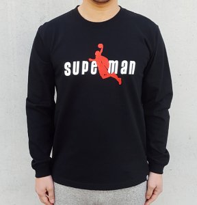 [SUPERMAN DUNK] L/S Shirts (BLACK)