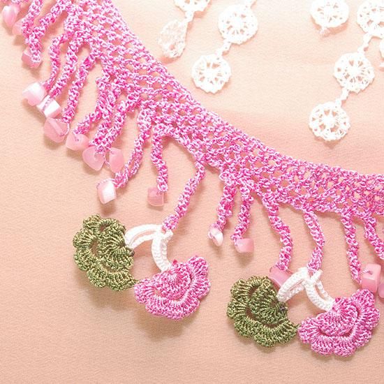 【新品未使用】トルコオヤスカーフ　刺繍　５枚セット アクセサリー：トルコ刺繍オヤ - ベリーダンス衣装＆ヒップ