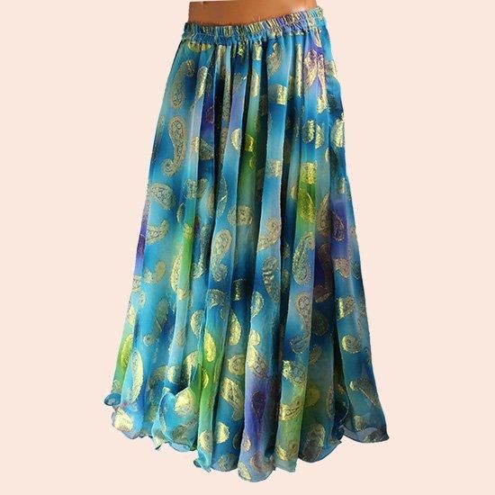 ETROエトロ L〜XL 絹 ペイズリー柄スカート レディース / 総柄
