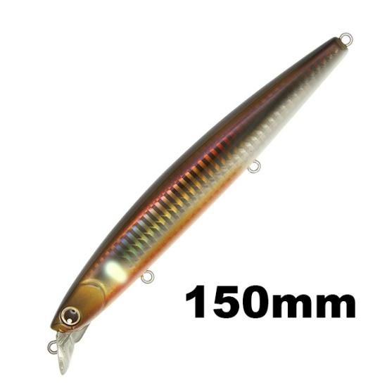 HI-STANDARD34g 150mm 落ち鮎グローベリー銀粉ラメ（縦ホロ
