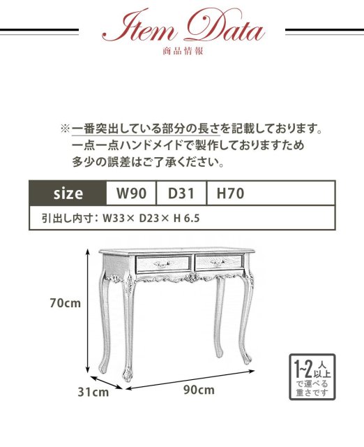 コンソールテーブル ゴールドポイント 4018-18G リプロ B 90*30*70