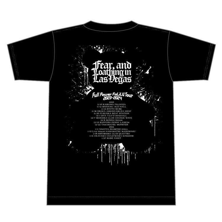 Full Power FaLiLV Tour 2023-2024 Full Color T-SHIRTS〈A〉(Black×Green) -  Fear, and Loathing in Las Vegas Online Store