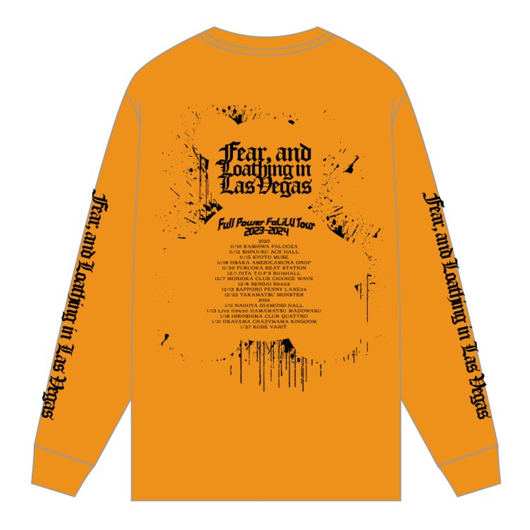 Full Power FaLiLV Tour 2023-2024 Full Color LONGSLEEVE  T-SHIRTS〈A〉(Orange×Pink) - Fear, and Loathing in Las Vegas Online Store