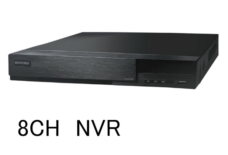 8ch POE内蔵ネットワークビデオレコーダー NVR-POEK08-2TB