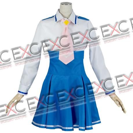 スマイルプリキュア　七色ヶ丘中学校制服のコスプレ衣装　Ｌサイズです スマイルプリキュア! 七色ヶ丘中学校 制服 風 コスプレ衣装