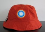 CAP.HAT(キャプテンハット) バケットハット:オレンジマーク&オレンジ