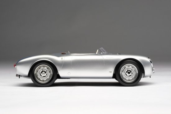 Amalgam Collection 1:18 1954年モデル ポルシェ 550 Spyder シルバー - Amalgam Collection  専門店 ディー・ティー・ダブリュー