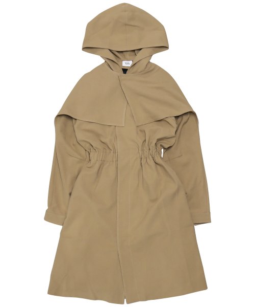 VEJAS MAKSIMAS / ヴェジャス - HOODED CAPE COAT (BEIGE) RADD LOUNGE