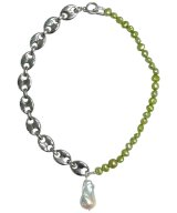 JANKY JEWELS / ジャンキージュエルズ - TELEPHONE NECKLACE (SILVER / GREEN)<img class='new_mark_img2' src='https://img.shop-pro.jp/img/new/icons2.gif' style='border:none;display:inline;margin:0px;padding:0px;width:auto;' />