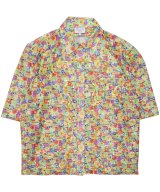COLLINA STRADA / コリーナ ストラーダ - SEQUIN MARKET BUTTON UP (LIME FLORAL STRIPE) 50%OFF<img class='new_mark_img2' src='https://img.shop-pro.jp/img/new/icons16.gif' style='border:none;display:inline;margin:0px;padding:0px;width:auto;' />