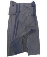 Mainline:RUS/Fr.CA/DE / メインラインラスフォルカデ - GREY LONG SKIRT WITH RIBBED STRIPES (GREY)<img class='new_mark_img2' src='https://img.shop-pro.jp/img/new/icons2.gif' style='border:none;display:inline;margin:0px;padding:0px;width:auto;' />