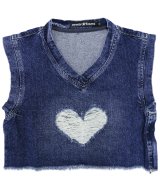 reward if found / リワードイフファウンド - HEART DESTROY TOP (DENIM)<img class='new_mark_img2' src='https://img.shop-pro.jp/img/new/icons2.gif' style='border:none;display:inline;margin:0px;padding:0px;width:auto;' />