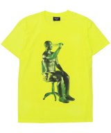 NIK KOSMAS / ニックコスマス - GLASS MAN WITH KNIFE T-SHIRT (NEON YELLOW) RADD LOUNGE 限定<img class='new_mark_img2' src='https://img.shop-pro.jp/img/new/icons2.gif' style='border:none;display:inline;margin:0px;padding:0px;width:auto;' />