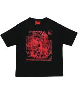 SYNTHESIS / ジンテーゼ - RIP LOVE T-SHIRT (BLACK/SCARLET)<img class='new_mark_img2' src='https://img.shop-pro.jp/img/new/icons2.gif' style='border:none;display:inline;margin:0px;padding:0px;width:auto;' />
