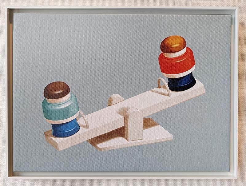 えだようこ作品「Seesaw」(額付き) - HB Gallery Online Shop