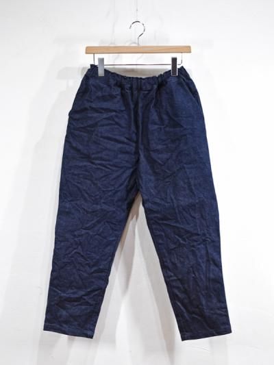 デニム風コットンパンツ Wide leg denim/ワイドレッグデニム（デニムパンツ）｜anuans