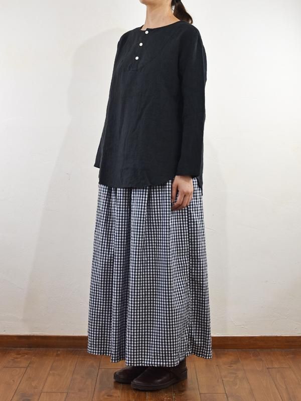 40/1フレンチリネンヘンリーネックプルオーバー - stitch craft
