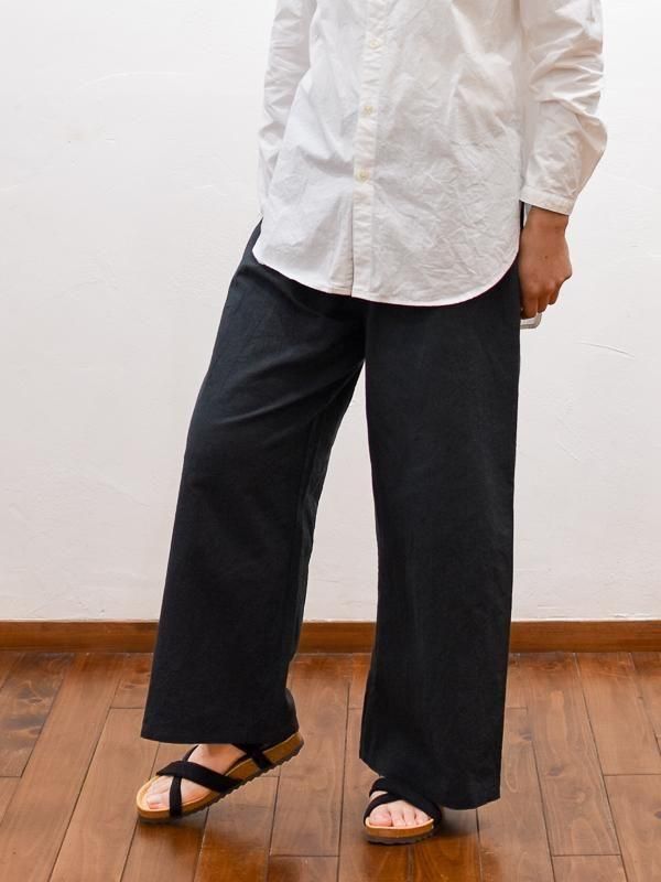 予約受付】60/1コットンワッシャーワイドペチパンツ - stitch craft