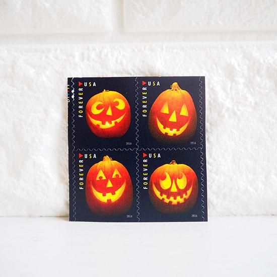 USPS アメリカ郵政 ハロウィンの切手 8枚セット - 旅する雑貨店 BON VOYAGE
