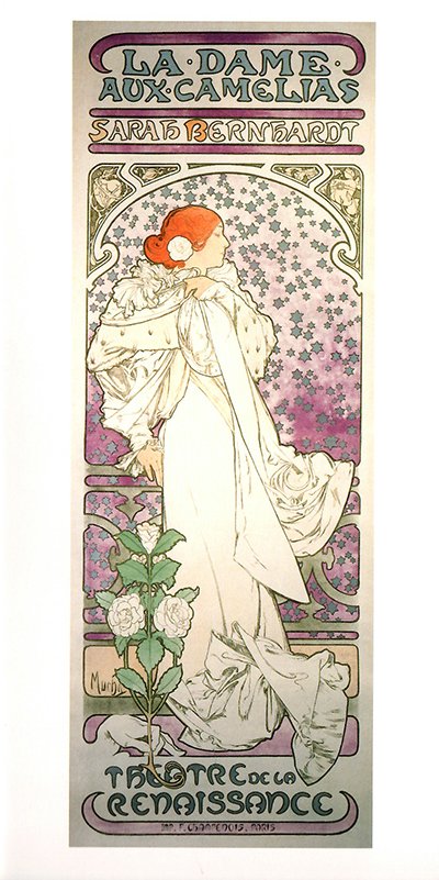 チェコ買付品] Mucha / ミュシャ ポストカード(縦長) LA・DAME・AUX