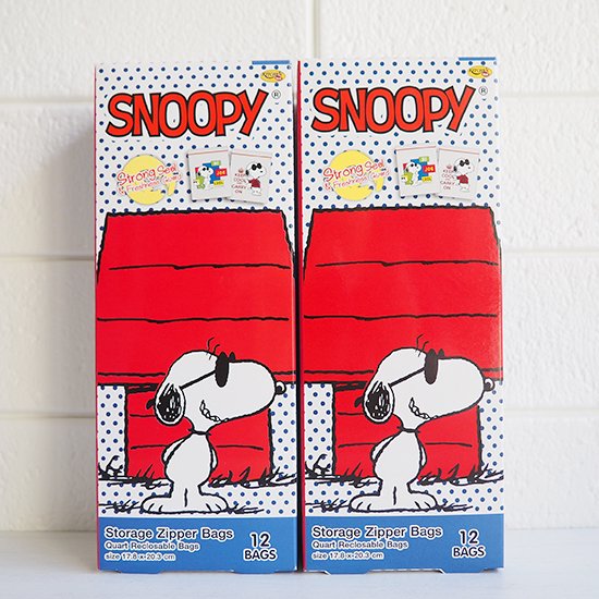 日本未発売] SNOOPY / スヌーピー ジッパーバッグ - 旅する雑貨店 BON