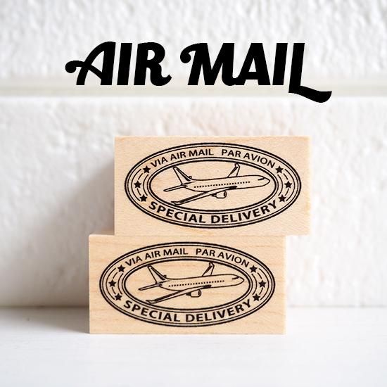 Cafe Bon Voyage オリジナルスタンプ Air Mail 旅する雑貨店 Bon Voyage