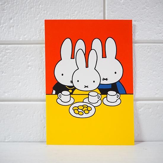 オランダ買付品 Miffy ミッフィー ポストカード ファミリー 旅する雑貨店 Bon Voyage