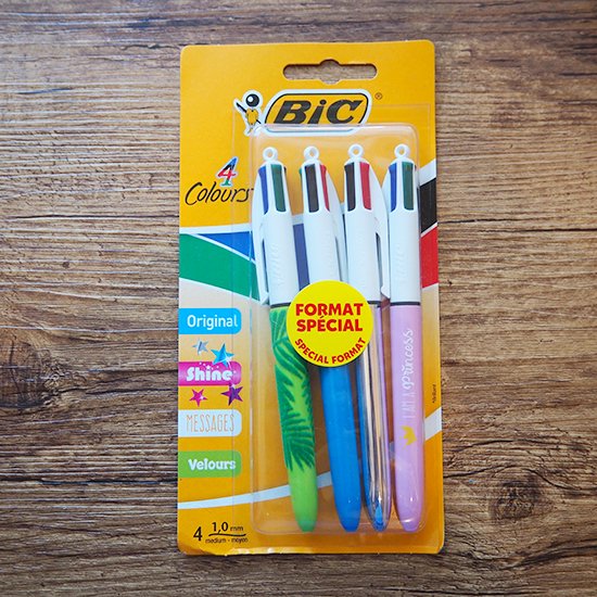 フランス買付品] BiC 4色ボールペン 4本セット - 旅する雑貨店